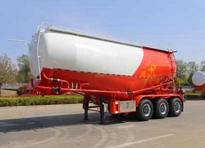 China 3 Axle Fly Ash Flour Powder Bulk Cement Tank Semi Trailer Jost Kingpin Big Capacity for sale