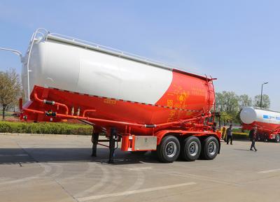 China Steel Fuwa / BPW Axle Bulk Cement Tank Semi Trailer Dry Powder Tanker Truck for sale