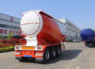 China 12 Tire BPW Carbon Steel Dry Powder Cement Tank Semi Trailer with Air Compressor for sale