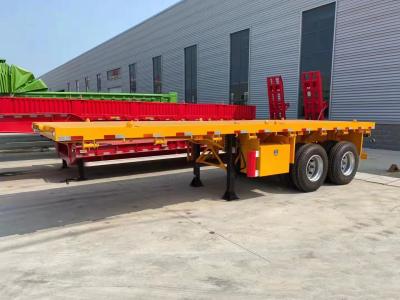 China 50T Load Capacity AND9400 Container Transport Flatbed Trailer Durable for sale