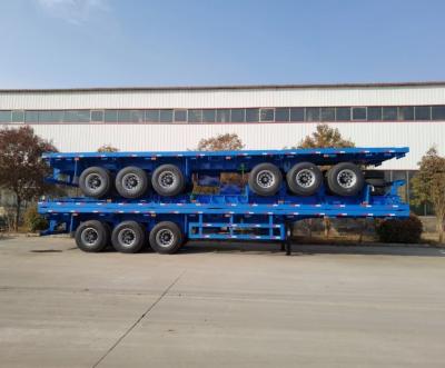 China Jost E100 20FT 40FT Flatbed Semi Trailer for Transport Container Utility Trailer for sale