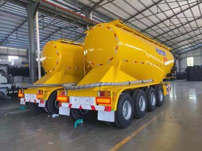 China 50t-70t Load Heavy-Duty Flour Tank Trailer with Jost Kingpin and Powerful Engine for sale