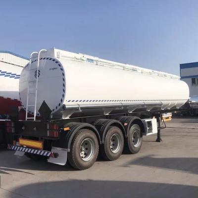 China 3/4 Axle 45000 50000 Liters 50 Cbm Tank Trailers Gasoline Fuel Transport Tank Truck for sale