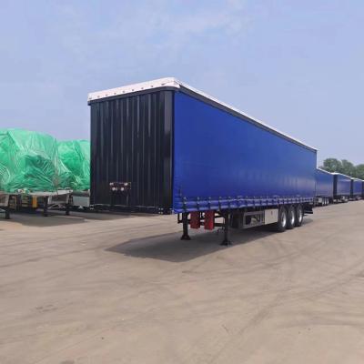 Chine 2/3 Box Van Truck/Truck/Trailer/Curtainsider/Side Curtain Slide Semi-trailers pour le bénéfice à vendre