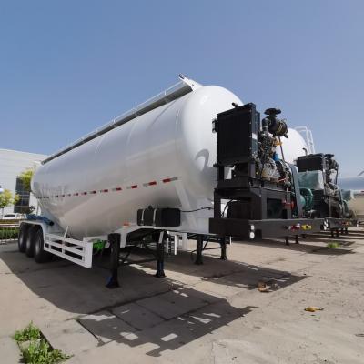 China 3 Axle Bulk Cement Tank Semi Trailer In Van Type For Transport Powder Cement for sale