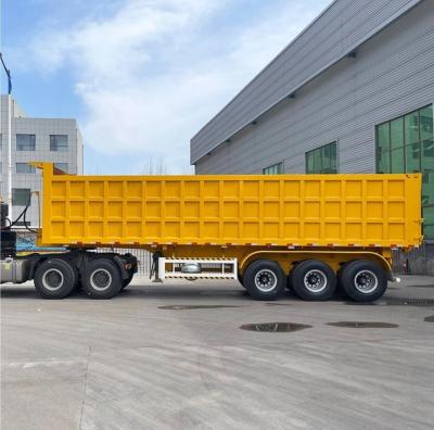 China Heavy Duty Transport Semi Trailer With 30T Load Capacity And Dump Box Trailer 30T for sale