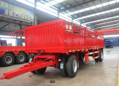 China Transporte de madeira Trailers completos com capacidade 2/3 eixo e design de barra de tração durável à venda