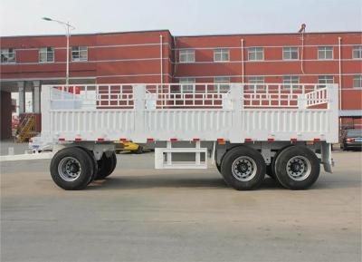 China Auto-dumping 25t-35t Cargo Diseño de la barra de tracción Full Trailer para el transporte de carga a granel en venta