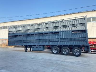 China Triangle / Double Star / Double Money Veetexporttrailer met hydraulische lift Te koop