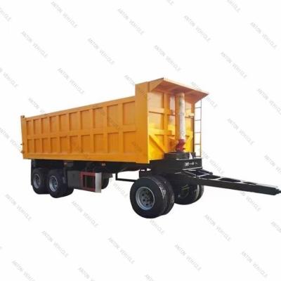 China Good Condition 3 Axles Full Semi Trailer with Fuwa / BPW Axle and Customized Side Wall Height for sale