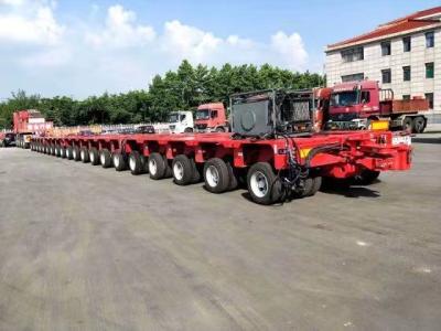 China Semi-reboque hidráulico modular de 16 eixos para transporte de máquinas autodirigidas à venda