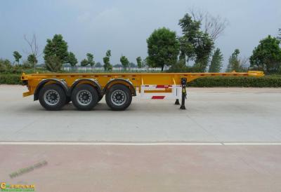 China 2 3 4 Axles Flatbed Container Chassis Semi Trailer for sale