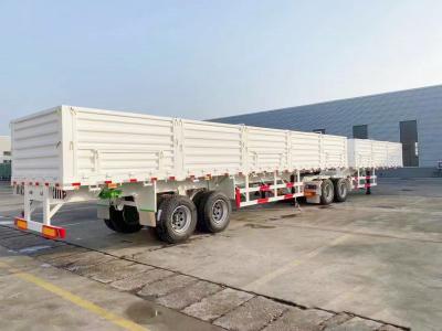 China 40 Tons Semi Truck Trailer Fence Transport Cargo Animal Side Semi Trailer Customized for sale