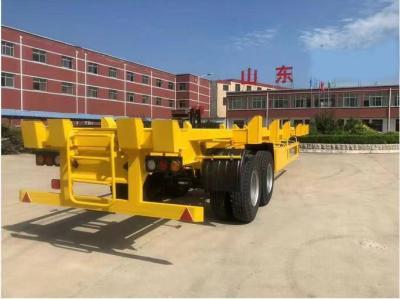 China Grade 6.5t Chassis Skeletal Container Semi Trailer for Safe and Smooth Transportation for sale