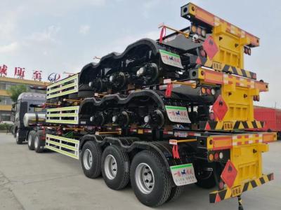 China ABS Anti-lock Braking System Flatbed Semi Trailer for Heavy Duty Cargo Transportation for sale