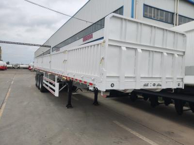 China Semi-Trailer 20FT 40FT Transport Bulk Cargo with 1310mm Wheel Base and Side Wall Fence for sale