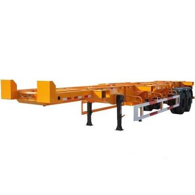 China 40FT 45FT Skeletal Shipping Semi Trailer Cargo Transport Trailer 1310mm Wheel Base for sale