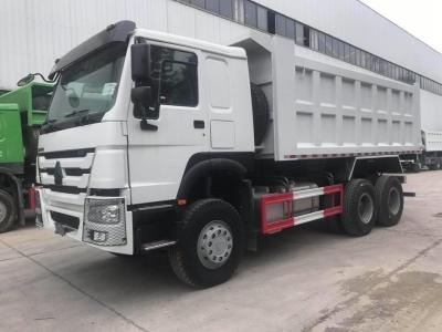 China White HOWO 6X4 Tipper Truck With Tubeless Tire Design And Max Speed 75 Km/H for sale