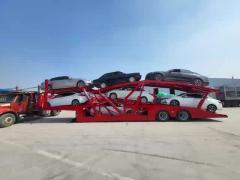 Self Dumping Double Deck Hauler Car Transport Truck Semi-Trailer With Air Suspension