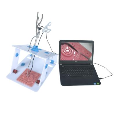 China Folded Laparoscopic Trainer Box With USB Camera For Laparoscopic Single Left Surgery Training for sale