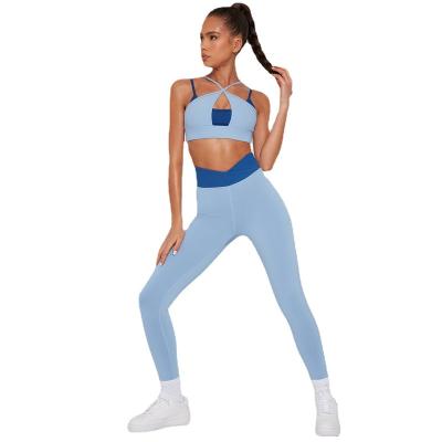 China Women's Sets Suit Yoga Leggings Set Fitness Legging Women Breathable Yoga Sportswear for sale