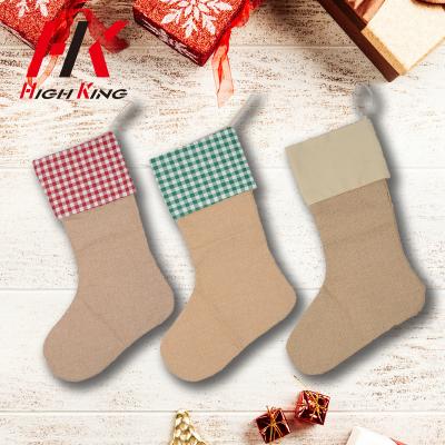 China Fashion Eco - Friendly Gift Tops HighKing Bulk Blanks Jars Decorations Christmas Custom Stocking for sale