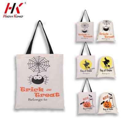 China HighKing Eco-Friendly In Stock 2021 Wholesale Halloween Bags For Kids Trick Or Treat Pumpkin Halloween Bags for sale