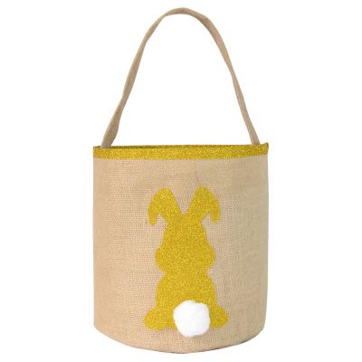 China The High Eco-Friendly King Canvas Easter Bag Easter Tote Bunny Bag Easter Basket for sale