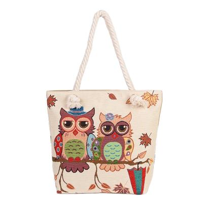 China Eco-friendly Big Beach Bag Hot Selling Beach Bag Custom Printed Summer Beach Top Bag for sale