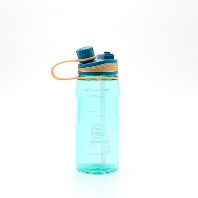 China Good quality 1100ml Blue+green sustainable hot sale iridescent plastic water bottle for sale