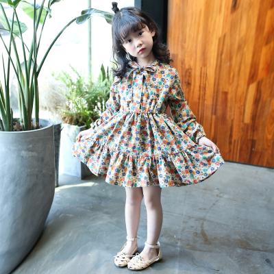 China Good Quality Anti-Static Breathable Girls Long Sleeve Dress Kids Clothing Dress for sale