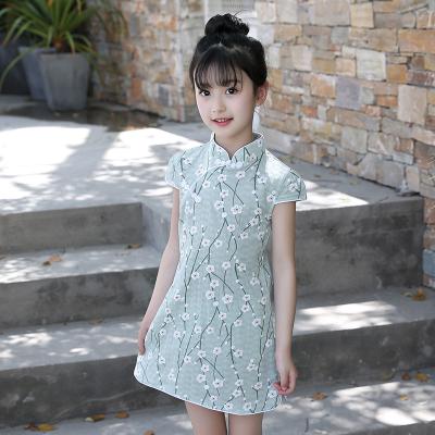 China Chinese Traditional Women Cheongsam Dress Factory Price Qipao Girls Cheongsam Dress Children for sale