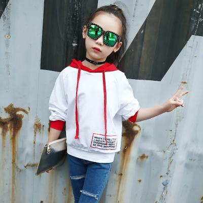 China Wholesale Cloth Kids Anti-wrinkle Cotton Shirt Spring Girls Solid Hooded Hoodies for sale