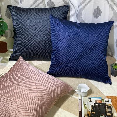 China Sofa Cushion Cover European Jacquard PORTABLE Exaggerated Pillow Cushion Embroidery Flower American Home Pillow for sale