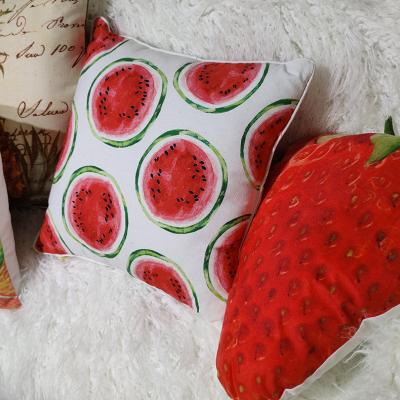 China PORTABLE pattern design fruit cushion car decor printing cushion pillow suite room decor cushion cover home for sale