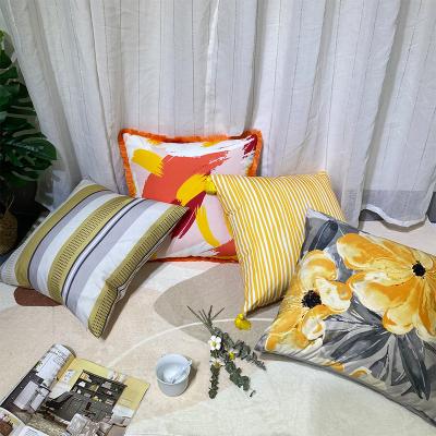 China PORTABLE Home Cushion Cover 45 x 45cm Printed Custom Sofa Living Room Bedroom Outdoor Cushion Cover for sale