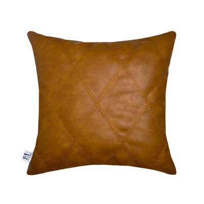 China 2022 PORTABLE New High Quality Leather Cushion Cover, Interior Car Sofa Decoration Pillowcase for sale