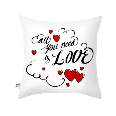 China 2022 High Quality Factory Wholesale PORTABLE Valentine's Day Police Printing Cushion Cover Sofa Decoration Pillow Case for sale