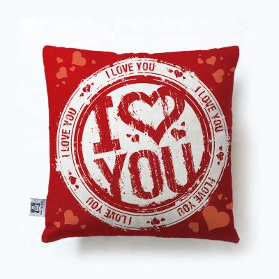 China 2022 High Quality Factory Wholesale Valentine's Day Pattern Police Printing Cushion Cover PORTABLE Sofa Decoration Pillow Case for sale