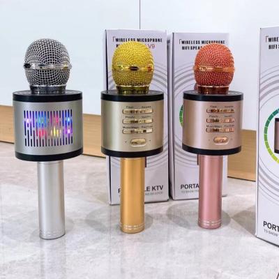 China Wireless/TWS Couplet/USB/TF Card Microphone Mobile Phone National Children's Microphone Audio Built-in Karaoke MIC for sale