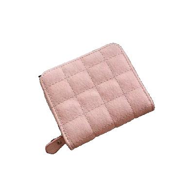 China High Quality Waterproof Solid Color Waterproof Korean Shorts Ladies Coin Purse Cute Mini Zipper Wallet for sale