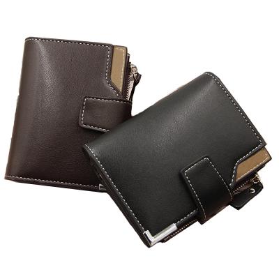 China New retro fashion short style waterproof men's wallet large capacity PU leather multifunctional wallet for sale