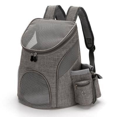 China Hot-selling Retro Solid Color PORTABLE Out-of-Pocket Pet Backpack Shockproof Bag To Reduce The Burden Of Pet Backpack for sale