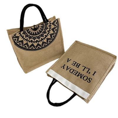 China National style of literature and small art texture fashion national fresh literary style canvas custom printed handbag new for sale