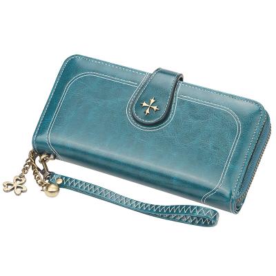 China Leather Purse Women's Mobile Phone Zipper Wallet Card Fashion Waterproof High Quality Trend PU Wallet Wallet for sale