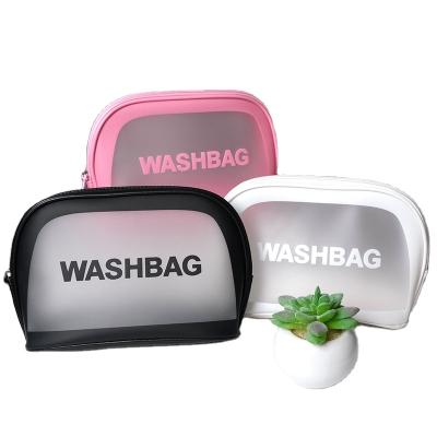 China Waterproof Portable Large Capacity Transparent Cosmetic Storage Bag Large Capacity Toiletry Bag for sale