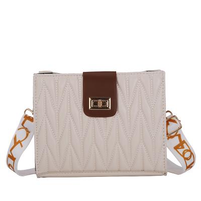 China PORTABLE western texture fashionable wide band cross - body bag women's popular shoulder bag for sale