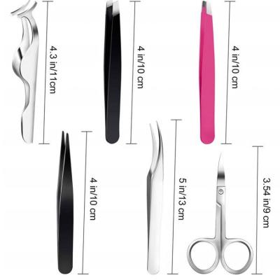 China All Types OEM Available Curved Clear Fashion Extensions Custom Lash Tweezers Lash Applicator Eyelash Tweezers for sale