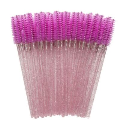 China Coloful OEM Branding Simple Eyelash Extension 3D Mink Lashes Reusable Mascara Brushes for sale