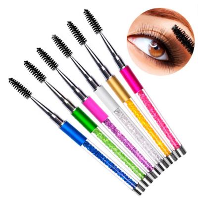 China Hot Selling 50 Pcs Coloful Makeup Brushes Wands Applicator for Disposable Eyelash Extensions Mascara Cleansing Brushes for sale